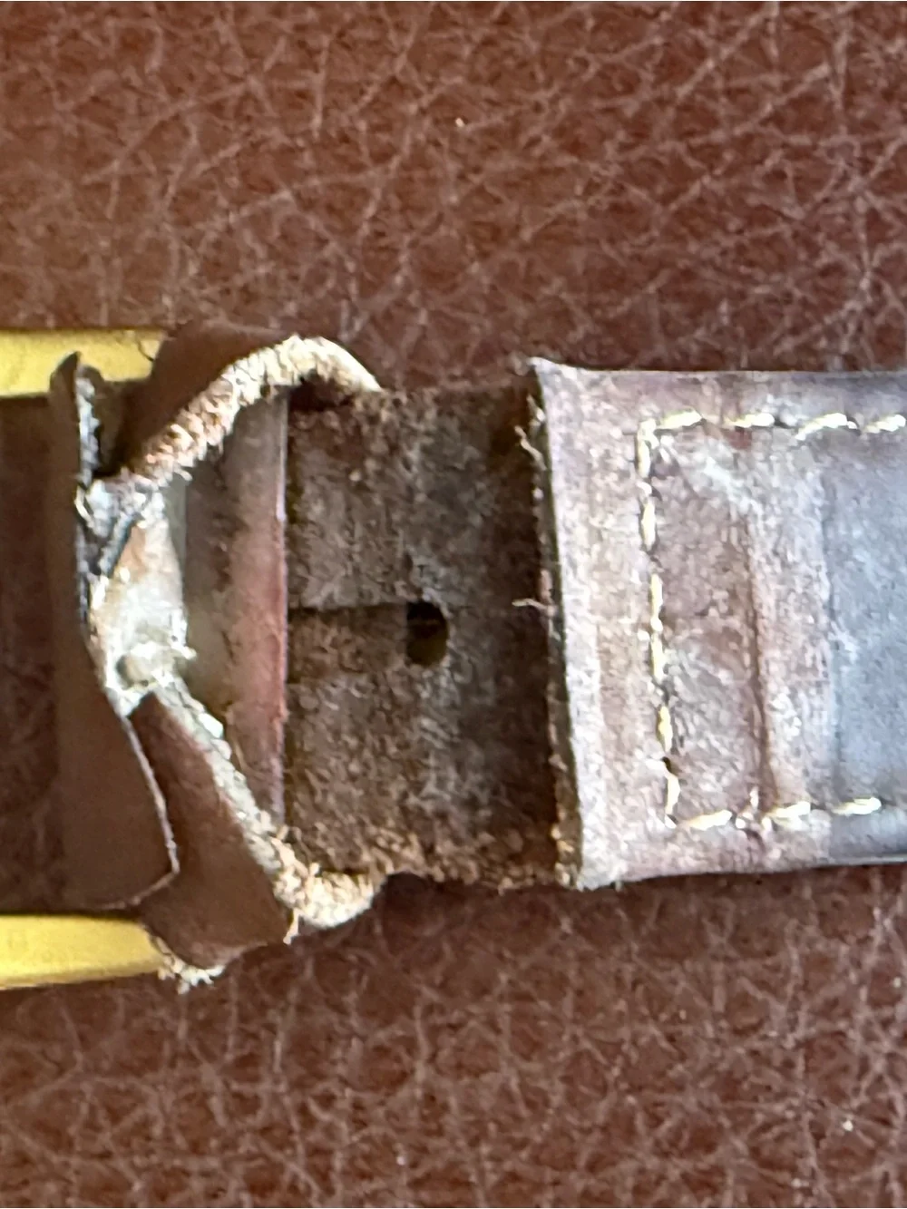 Invicta Gold Case Chronograph Watch with Brown Leather Strap